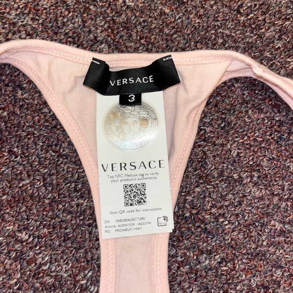 Versace Pink and Gold Bra - Picture 2 of 3